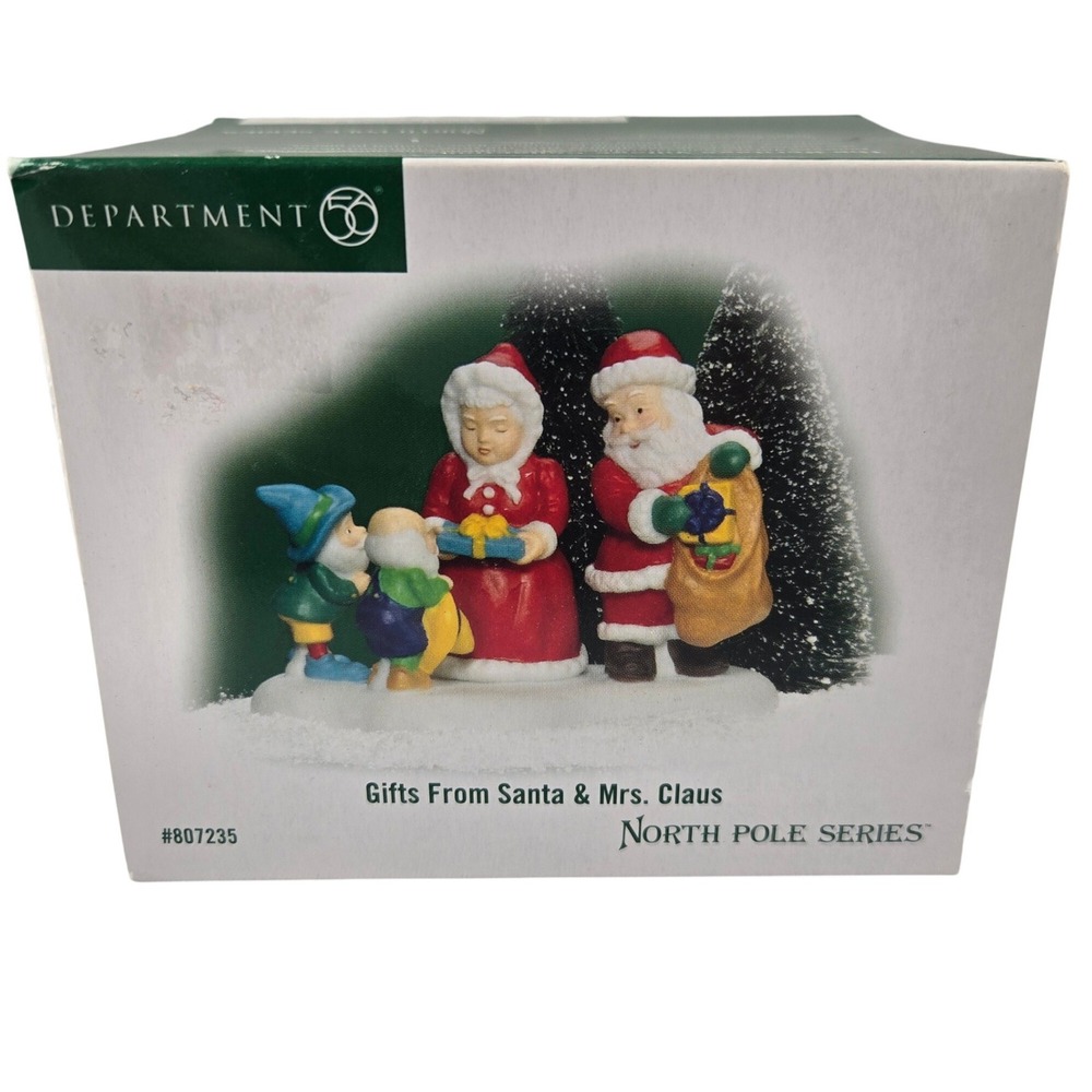 Department 56 North Pole Series Gifts From Santa & Mrs Claus Christmas Village